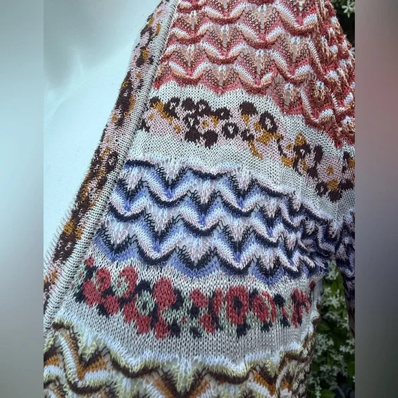 Missoni light weight cotton blend multi colored cardigan - Picture 7 of 11